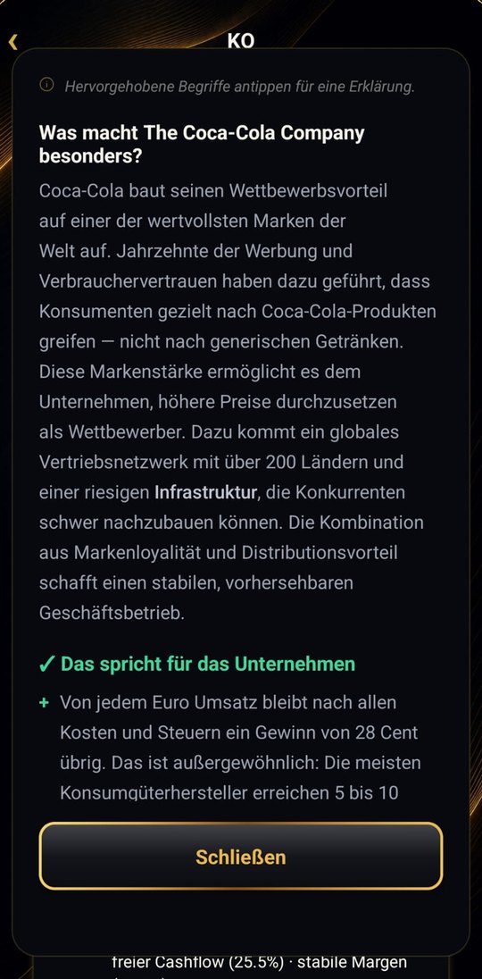 Verstehe, was ein Unternehmen stark macht