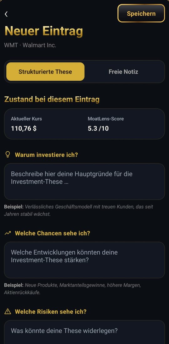 Halte deine eigene These fest