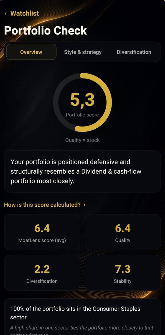 Check the structure of your portfolio
